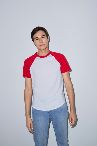 AARSABB4237 - UNISEX POLY-COTTON SHORT SLEEVE RAGLAN T-SHIRT