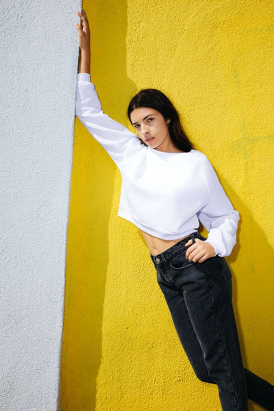 AARSAF3451 - WOMEN'S FLEX FLEECE CROP PULLOVER