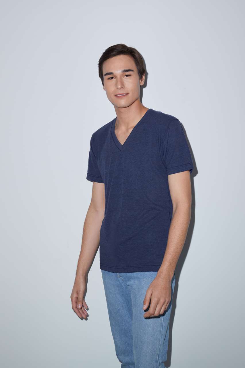 AATR461 - UNISEX TRI-BLEND SHORT SLEEVE V-NECK T-SHIRT