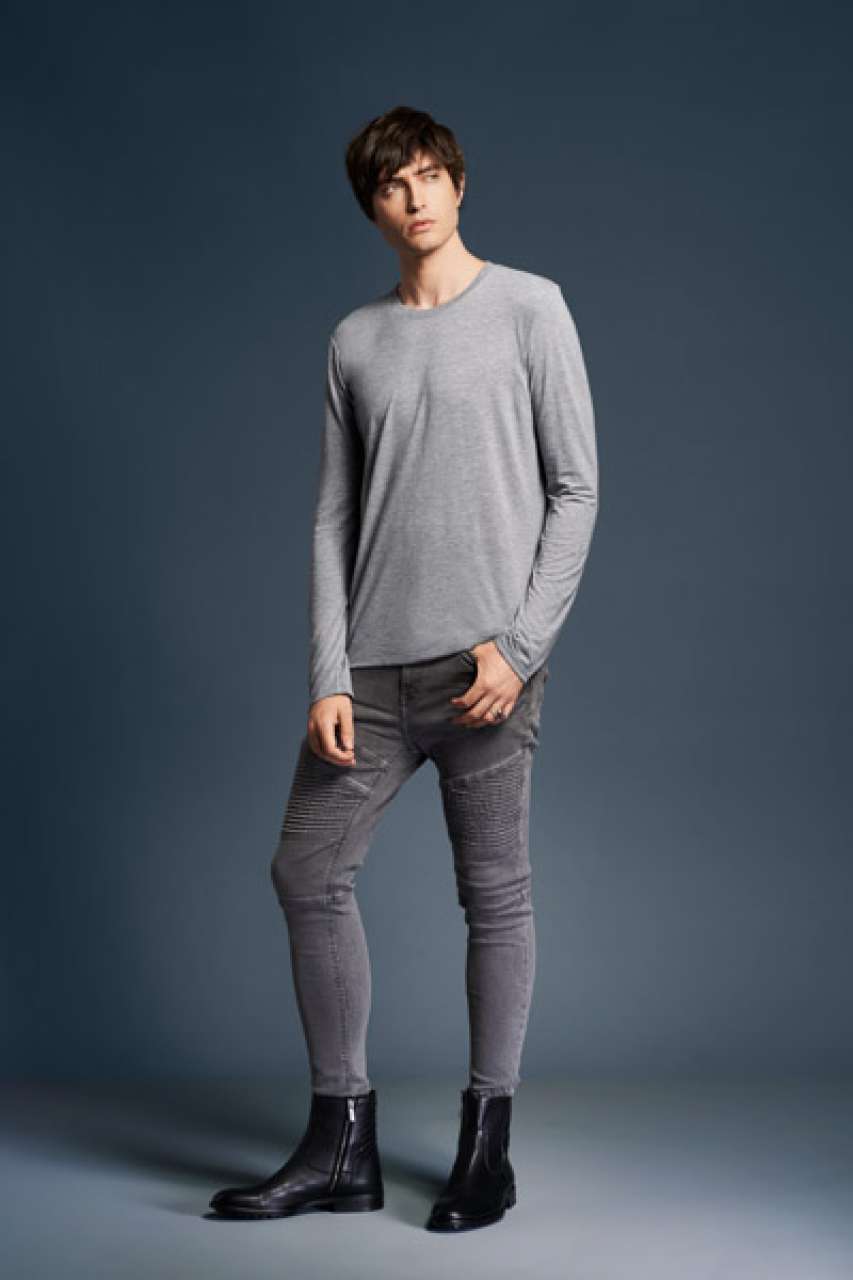 AN6740 - ADULT TRI-BLEND LONG SLEEVE TEE