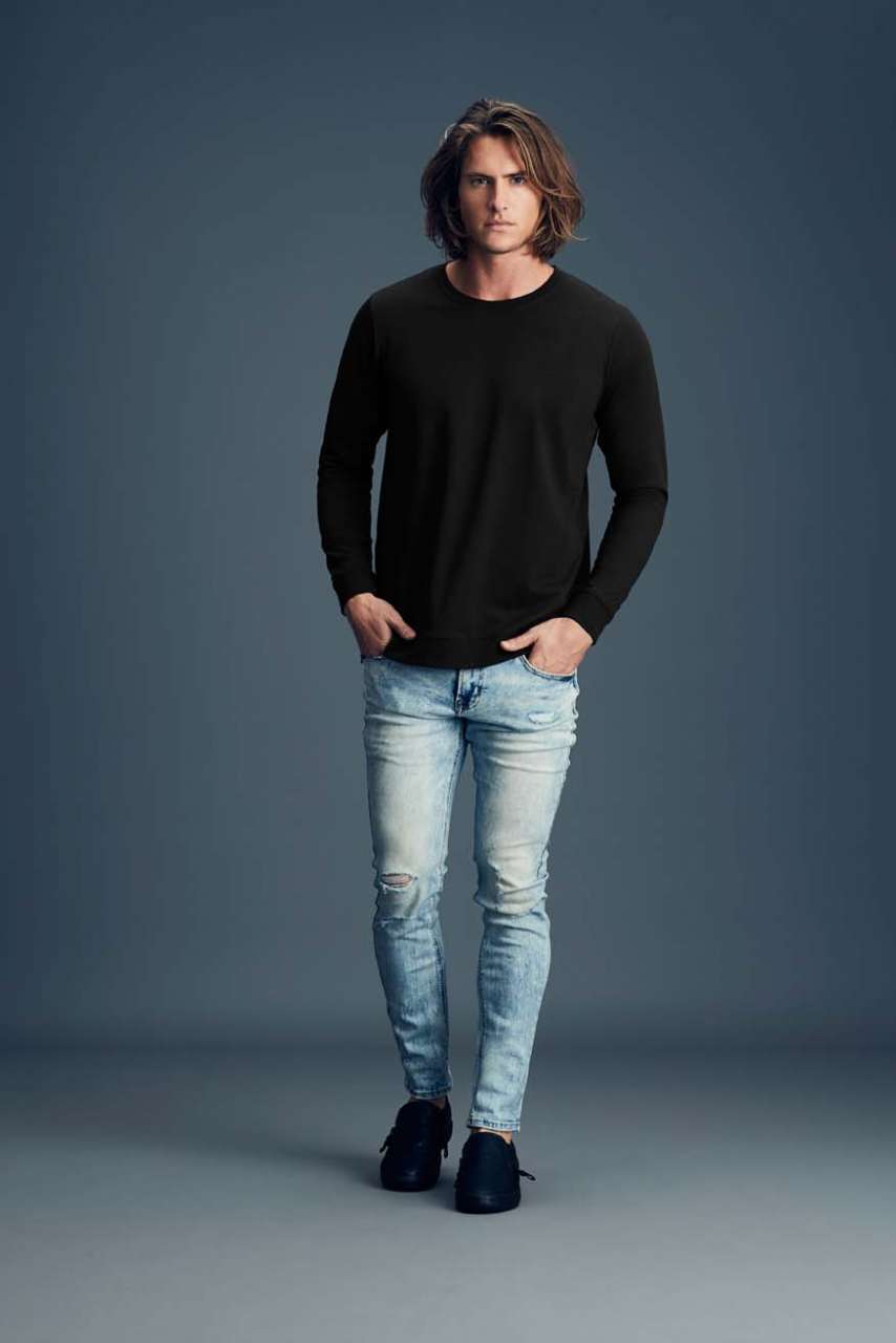 AN73000 - UNISEX LIGHT TERRY CREW