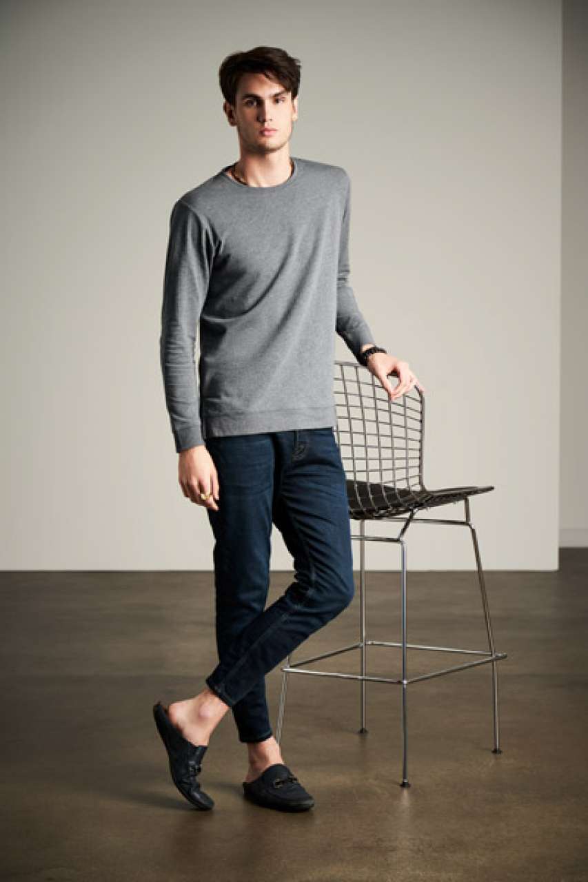 AN73000 - UNISEX LIGHT TERRY CREW