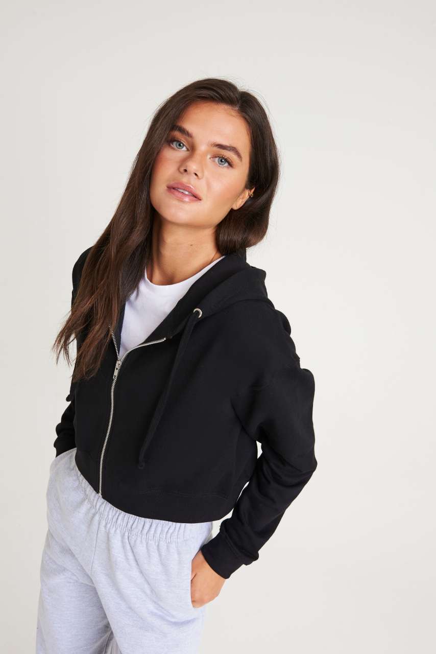 AWJH065 - WOMEN'S FASHION CROPPED ZOODIE