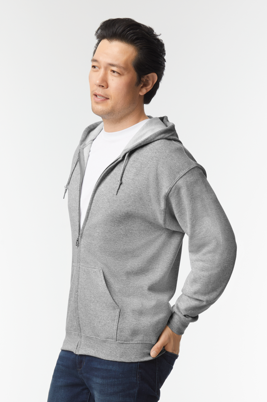 GI18600 - HEAVY BLEND™ ADULT FULL ZIP HOODED SWEATSHIRT – Mărimi XL