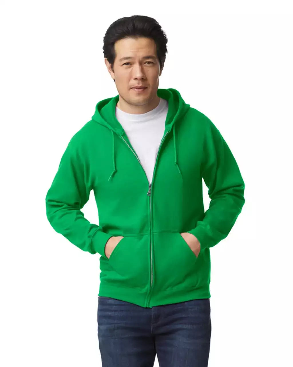 GI18600 - HEAVY BLEND™ ADULT FULL ZIP HOODED SWEATSHIRT – Mărimi 2XL, 3XL, 4XL, 5XL, S, M, L