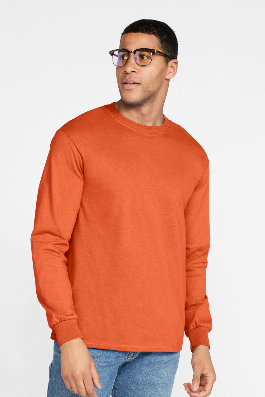 GI2400 - ULTRA COTTON™ ADULT LONG SLEEVE T-SHIRT – Mărimi M, L, XL