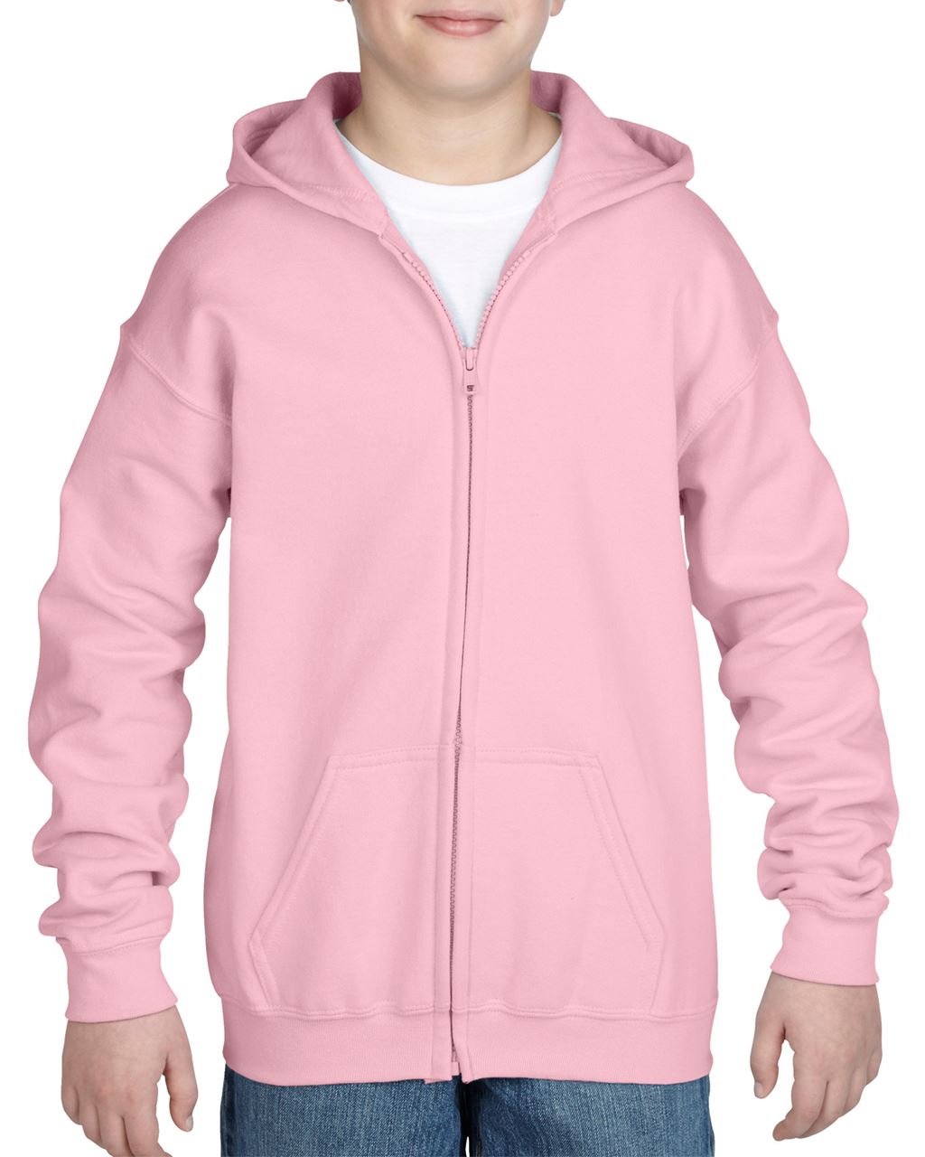 GIB18600 - HEAVY BLEND™ YOUTH FULL ZIP HOODED SWEATSHIRT