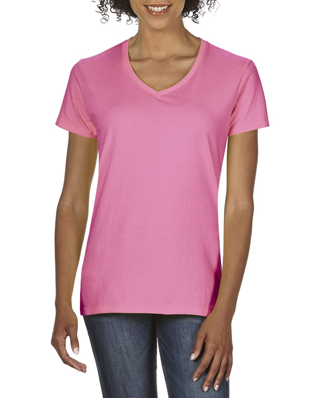 GIL4100V - PREMIUM COTTON® LADIES' V-NECK T-SHIRT