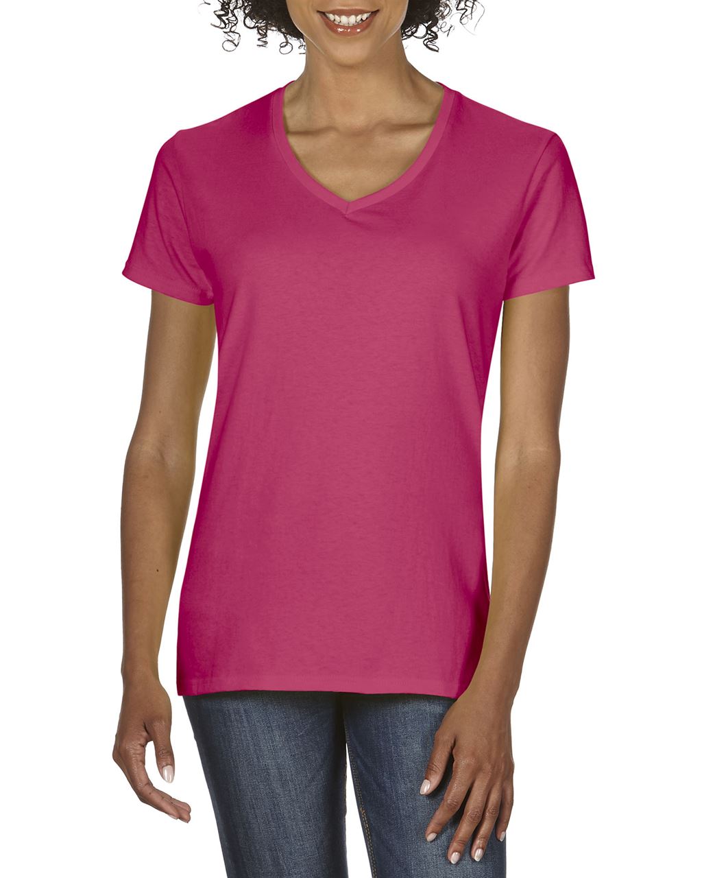 GIL4100V - PREMIUM COTTON® LADIES' V-NECK T-SHIRT