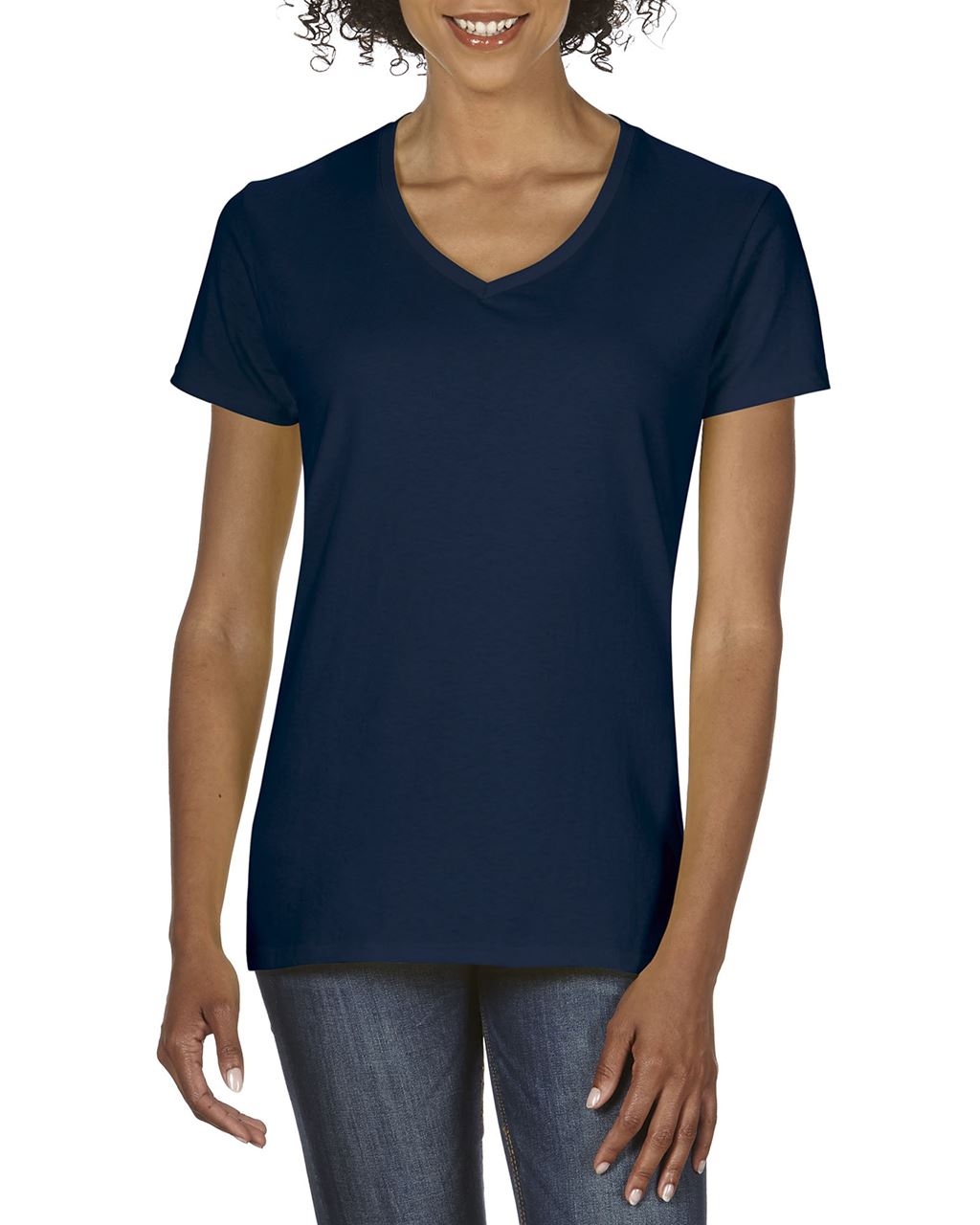 GIL4100V - PREMIUM COTTON® LADIES' V-NECK T-SHIRT