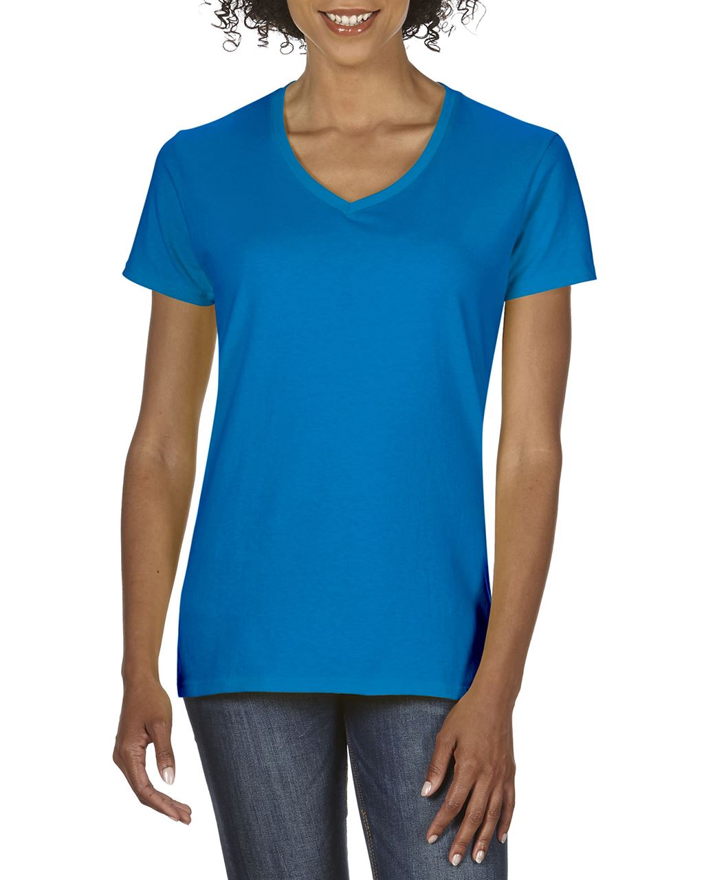 GIL4100V - PREMIUM COTTON® LADIES' V-NECK T-SHIRT