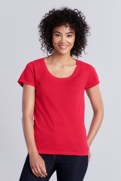 GIL64550 - SOFTSTYLE® LADIES' DEEP SCOOP T-SHIRT
