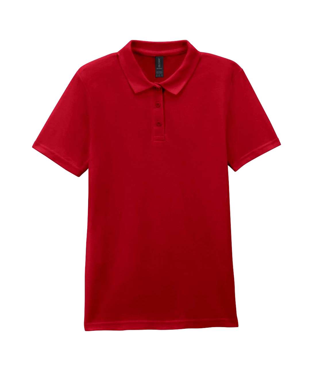 GIL64800-B3 - SOFTSTYLE® LADIES' DOUBLE PIQUÉ POLO WITH 3 COLOUR-MATCHED BUTTONS