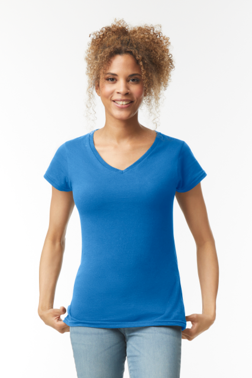 GIL64V00-EX - SOFTSTYLE® LADIES' V-NECK T-SHIRT