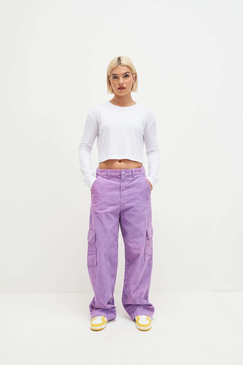 JT016 - WOMEN'S L/S CROPPED T