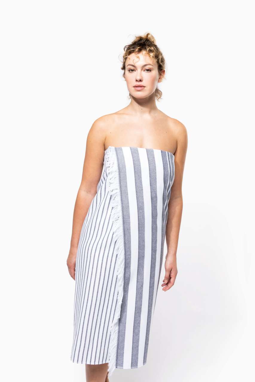 KA132 - STRIPED FRINGED FOUTA