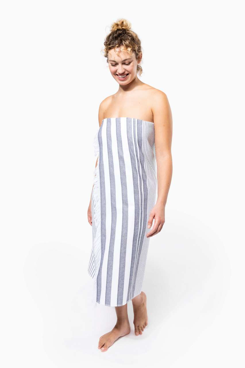 KA132 - STRIPED FRINGED FOUTA
