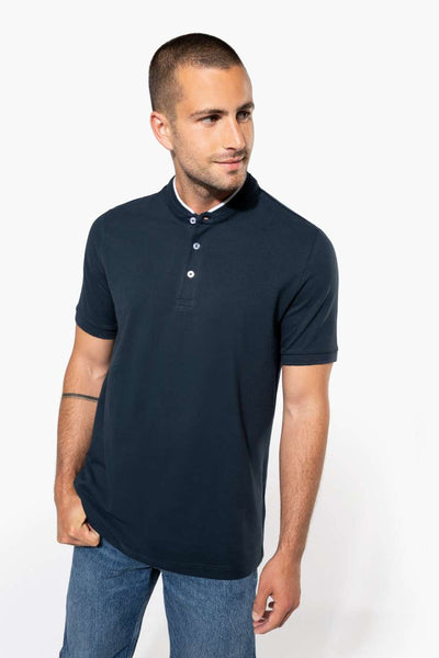 KA223 - MEN'S SHORT SLEEVE POLO SHIRT WITH MANDARIN COLLAR