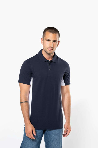 KA232 - FLAG - SHORT-SLEEVED TWO-TONE POLO SHIRT