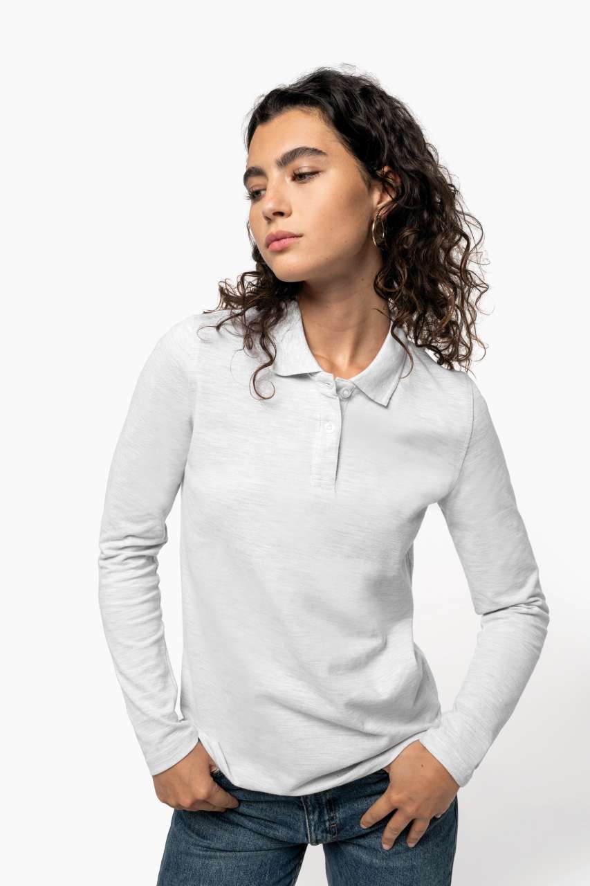 KA244 - LADIES' LONG-SLEEVED POLO SHIRT – Mărimi 2XL, 3XL, S, M
