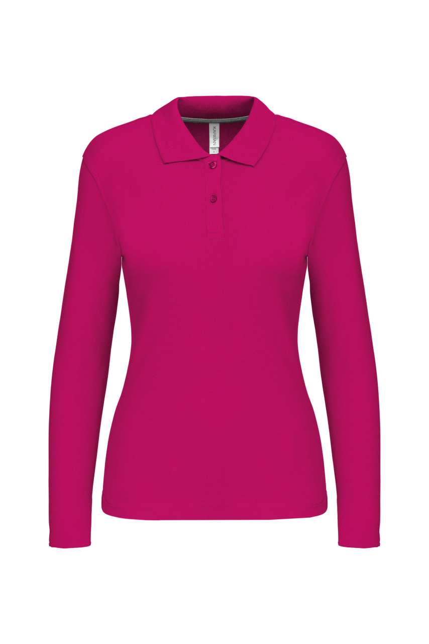 KA244 - LADIES' LONG-SLEEVED POLO SHIRT – Mărimi 2XL, 3XL, S, M