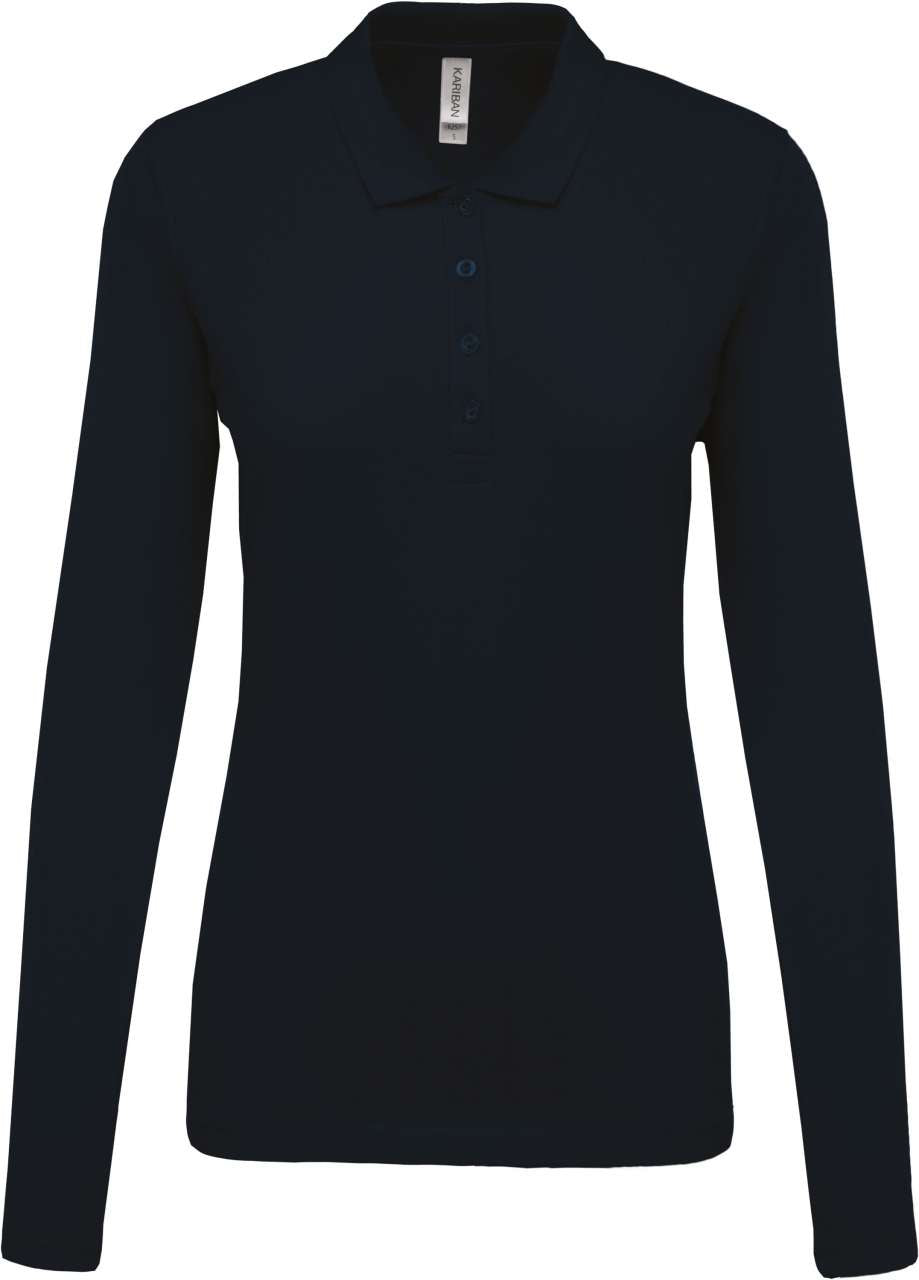 KA257 - LADIES’ LONG-SLEEVED PIQUÉ POLO SHIRT – Mărimi 2XL, 3XL, XS, S, M, L