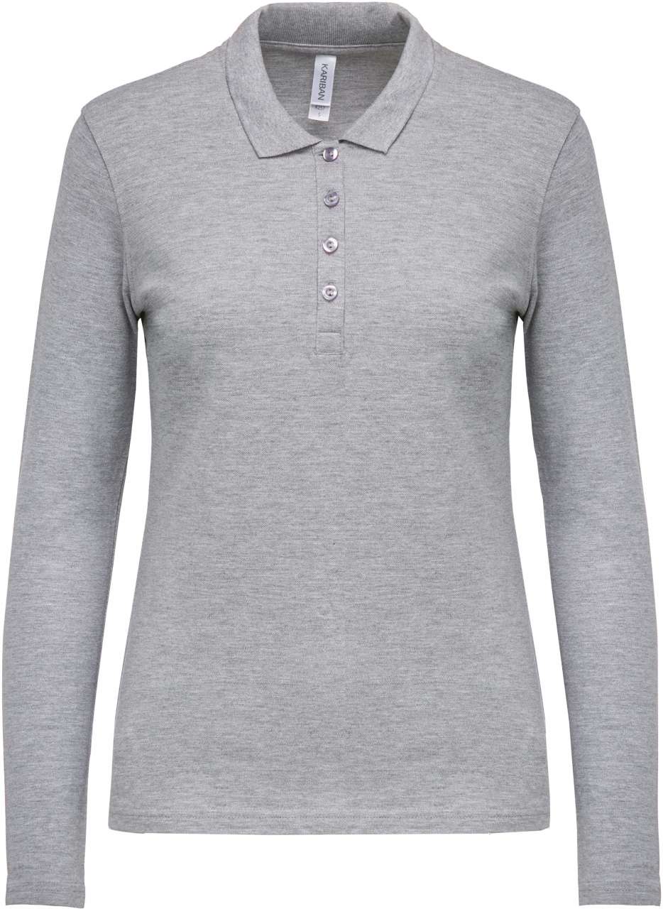 KA257 - LADIES’ LONG-SLEEVED PIQUÉ POLO SHIRT – Mărimi 2XL, 3XL, XS, S, M, L