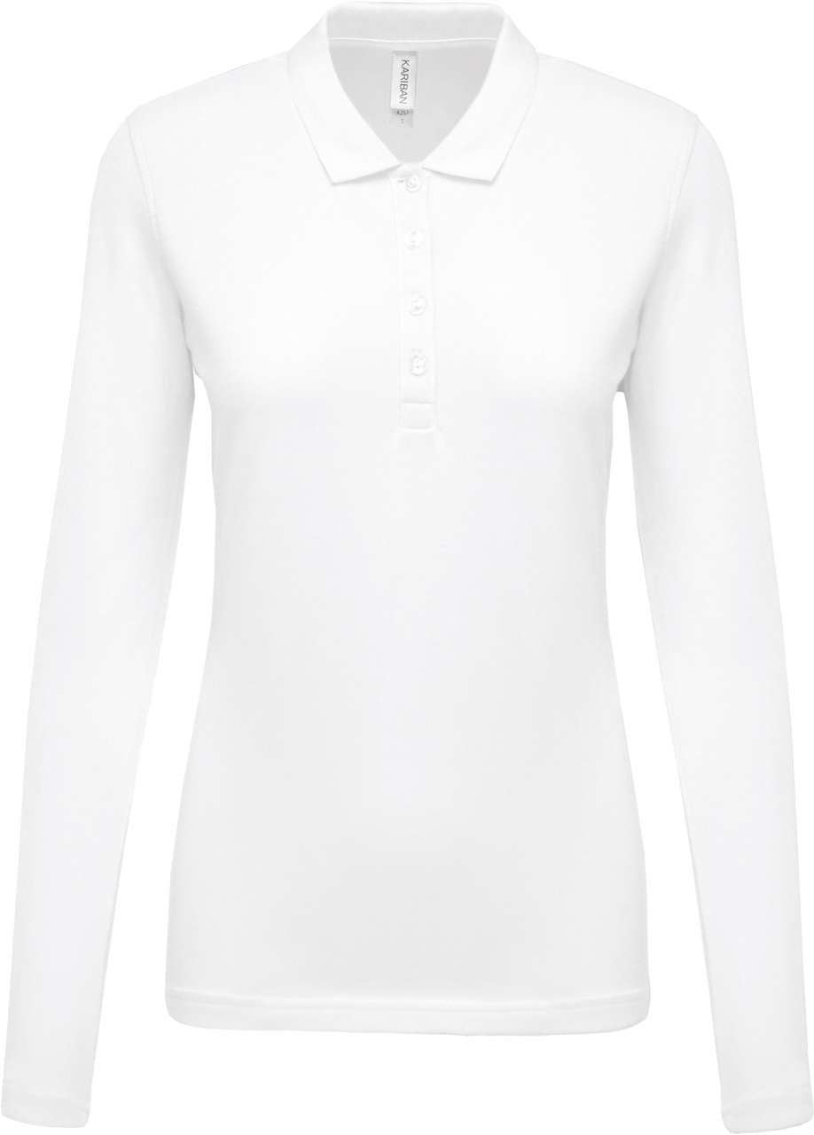 KA257 - LADIES’ LONG-SLEEVED PIQUÉ POLO SHIRT – Mărimi 2XL, 3XL, XS, S, M, L
