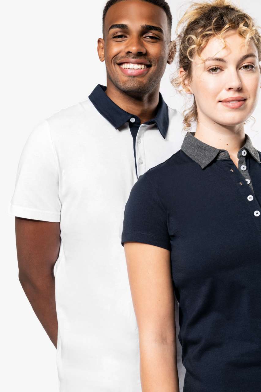 KA261 - LADIES' TWO-TONE JERSEY POLO SHIRT