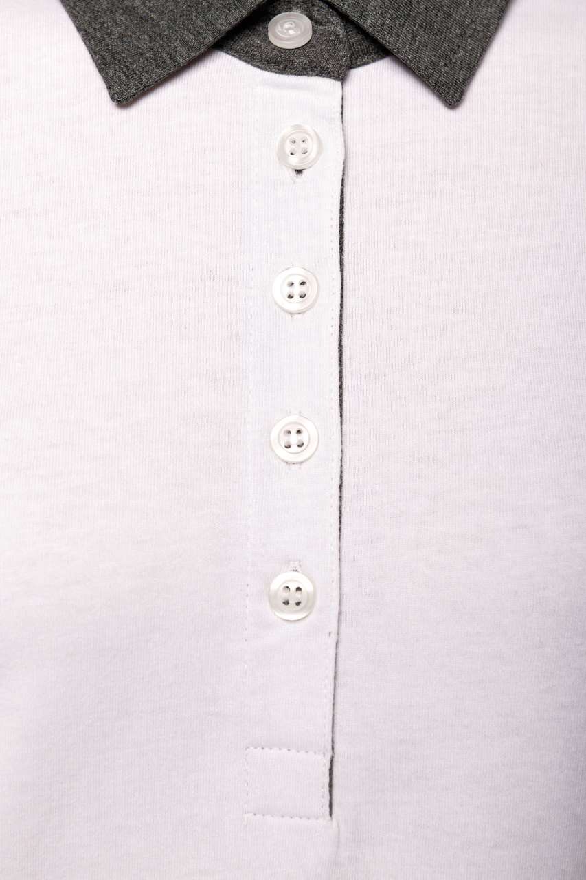 KA261 - LADIES' TWO-TONE JERSEY POLO SHIRT