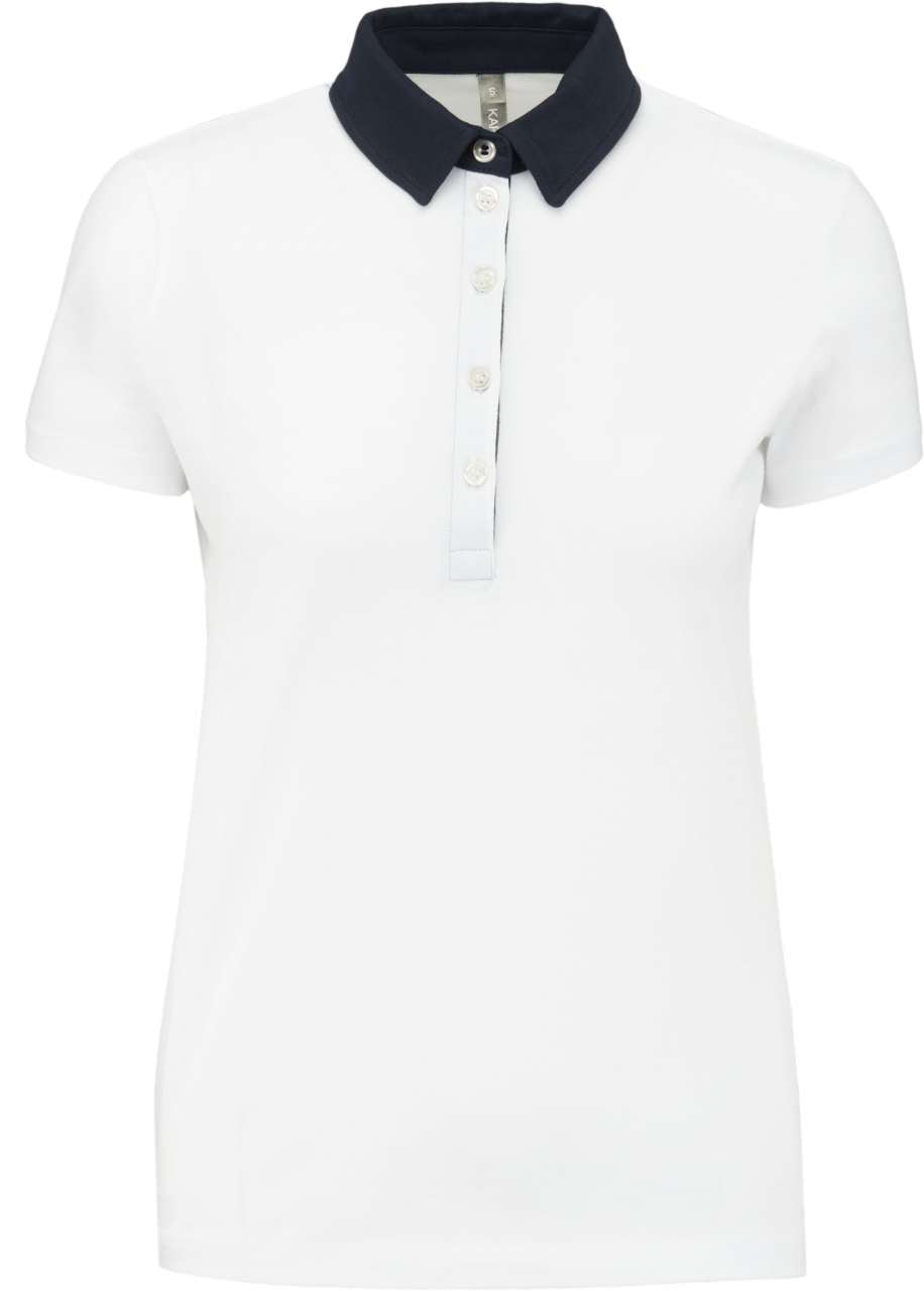 KA261 - LADIES' TWO-TONE JERSEY POLO SHIRT