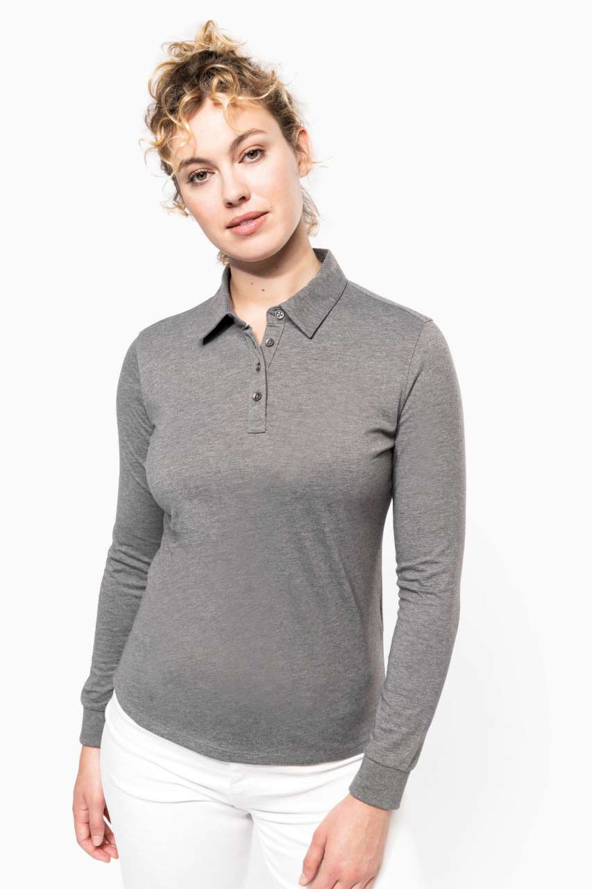 KA265 - LADIES' LONG SLEEVE JERSEY POLO SHIRT