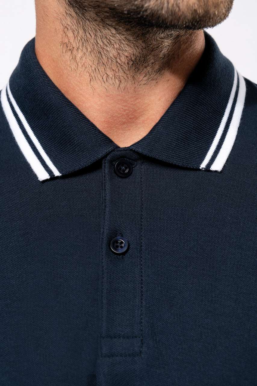 KA272 - MEN'S SHORT-SLEEVED POLOSHIRT WITH CONTRASTING PIPING