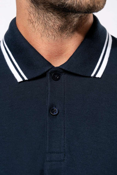 KA272 - MEN'S SHORT-SLEEVED POLOSHIRT WITH CONTRASTING PIPING