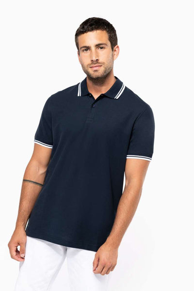 KA272 - MEN'S SHORT-SLEEVED POLOSHIRT WITH CONTRASTING PIPING