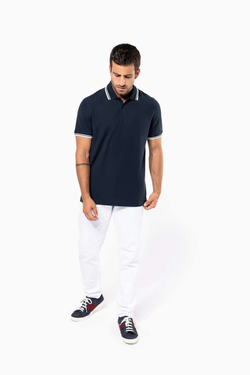KA272 - MEN'S SHORT-SLEEVED POLOSHIRT WITH CONTRASTING PIPING