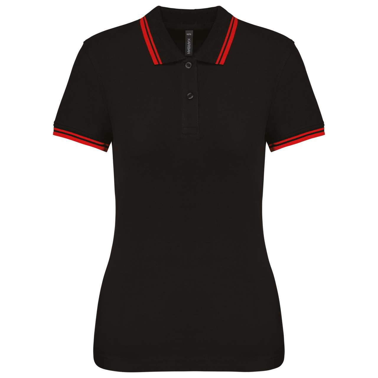 KA273 - LADIE'S SHORT-SLEEVED POLOSHIRT WITH CONTRASTING PIPING