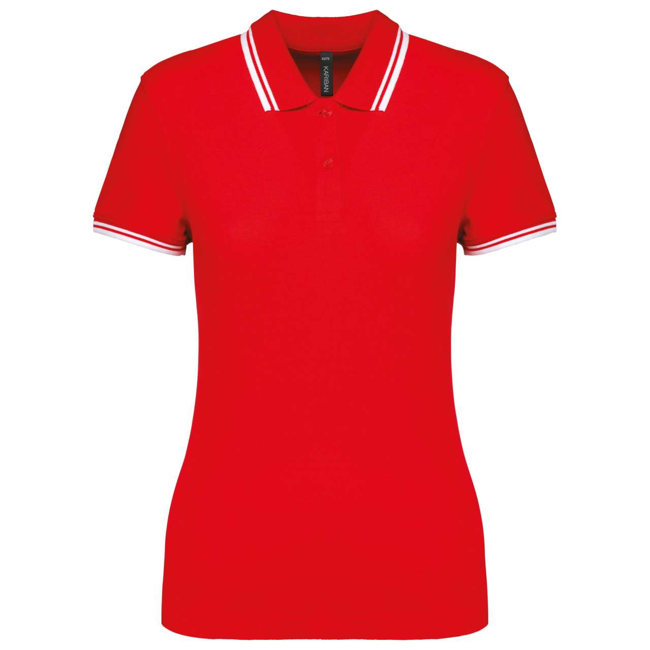 KA273 - LADIE'S SHORT-SLEEVED POLOSHIRT WITH CONTRASTING PIPING