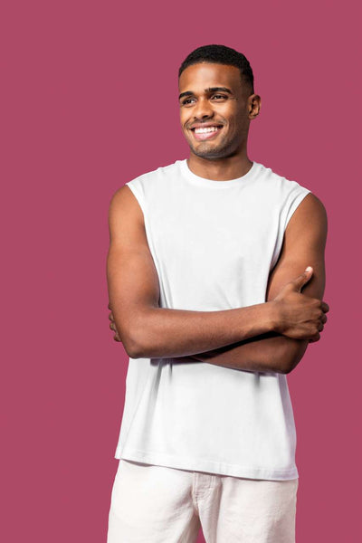 KA3022IC - ECO-FRIENDLY MEN SLEEVELESS T-SHIRT