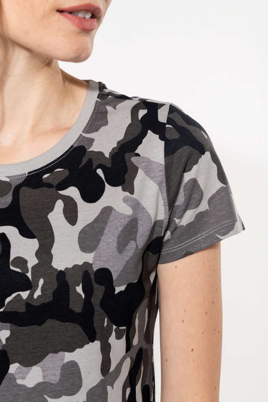KA3031 - LADIES' SHORT-SLEEVED CAMO T-SHIRT