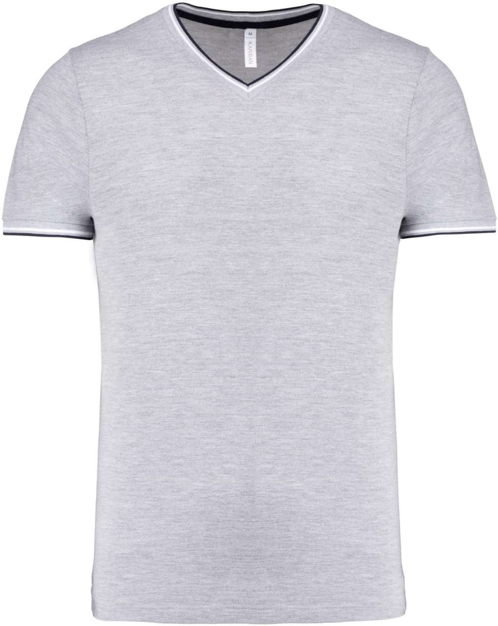 KA374 - MEN'S PIQUÉ KNIT V-NECK T-SHIRT