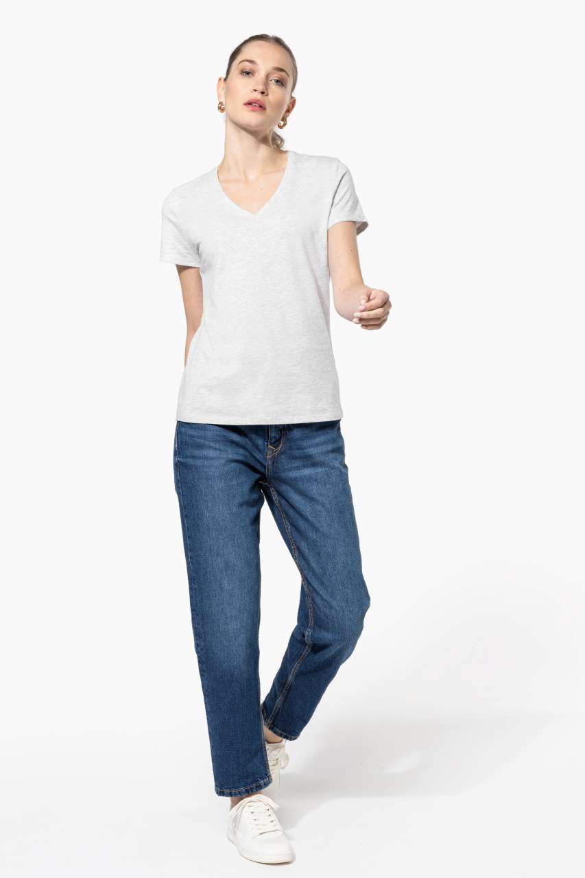 KA381 - LADIES' SHORT-SLEEVED V-NECK T-SHIRT