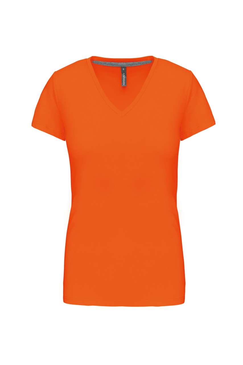 KA381 - LADIES' SHORT-SLEEVED V-NECK T-SHIRT