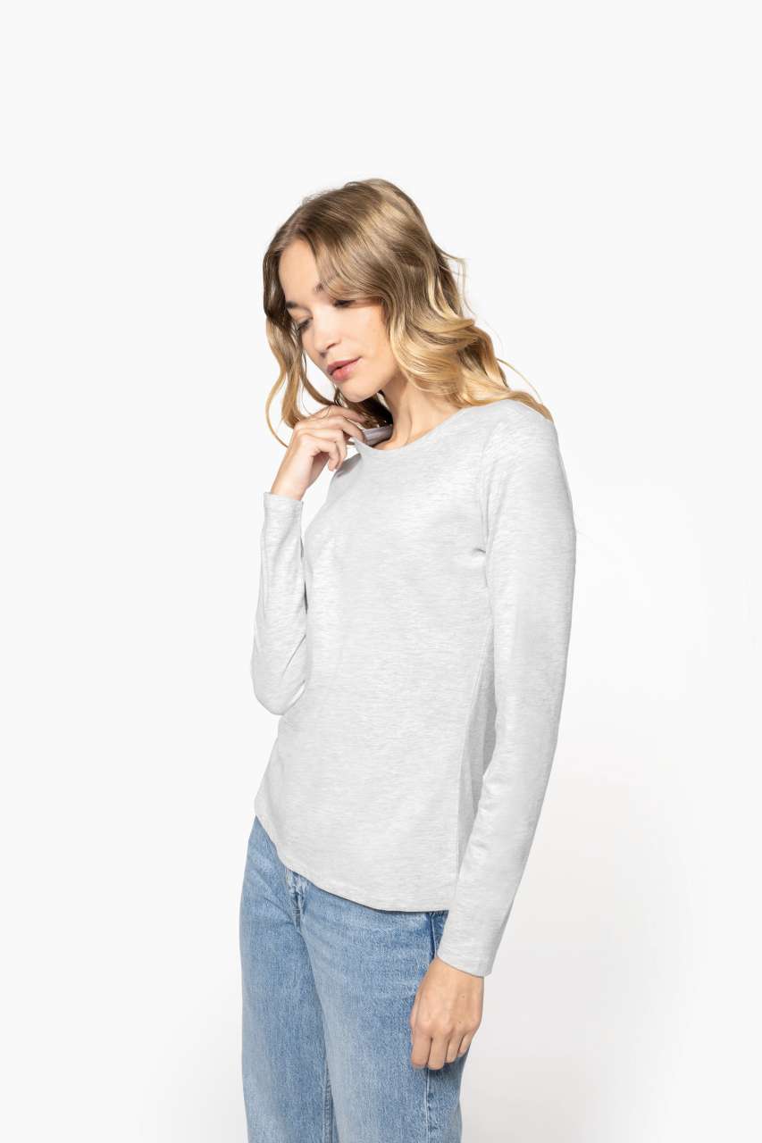 KA383 - LADIES' LONG-SLEEVED CREW NECK T-SHIRT