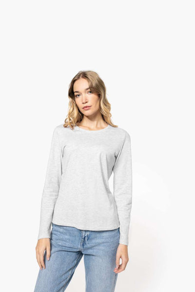 KA383 - LADIES' LONG-SLEEVED CREW NECK T-SHIRT