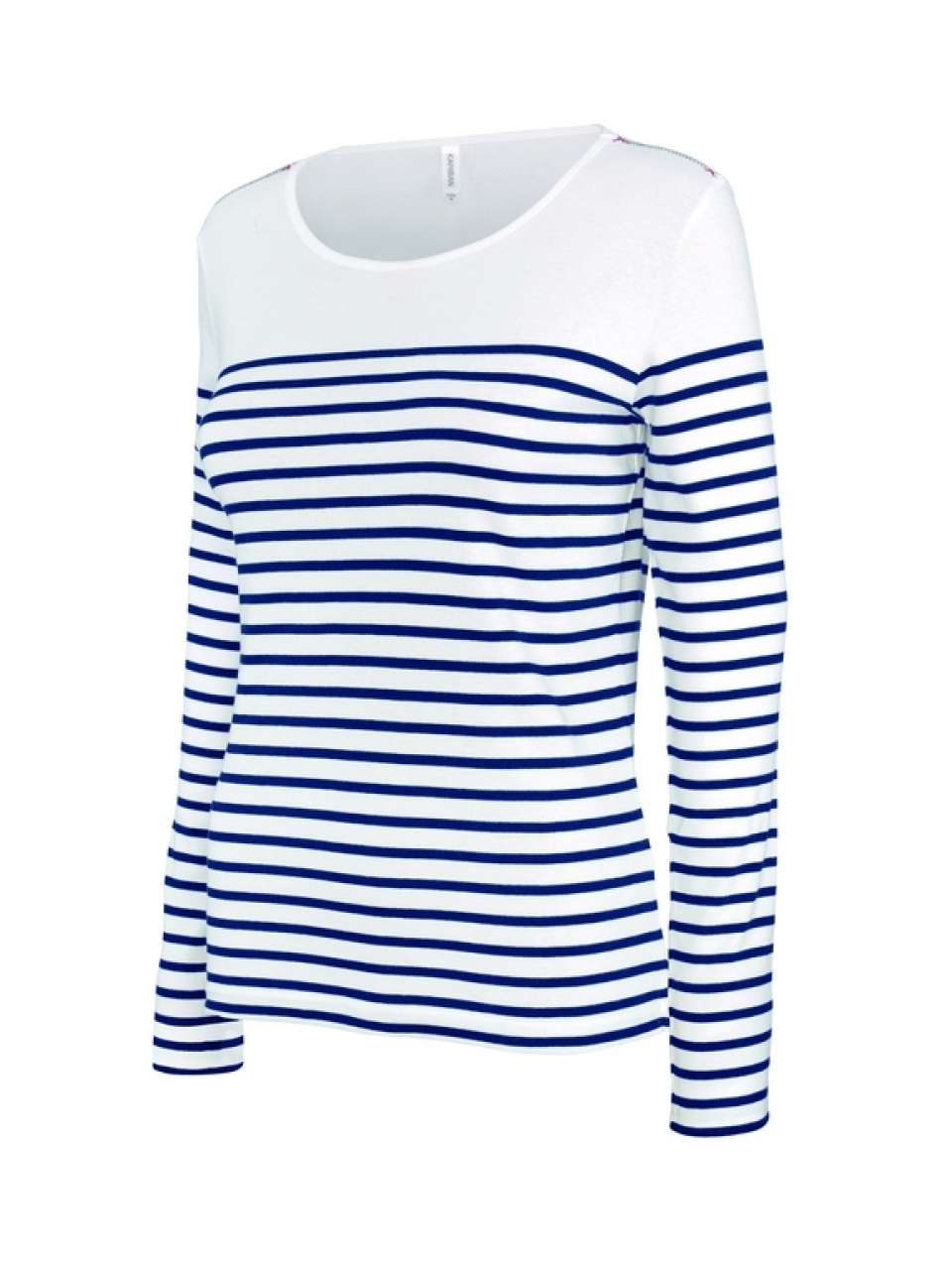 KA386 - LADIES’ LONG-SLEEVED BRETON STRIPE TOP