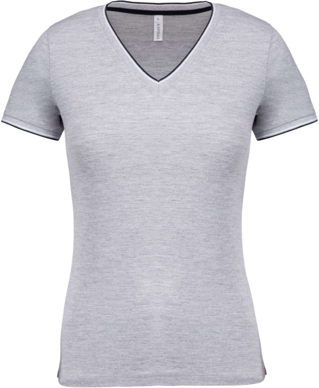 KA394 - LADIES' PIQUÉ KNIT V-NECK T-SHIRT