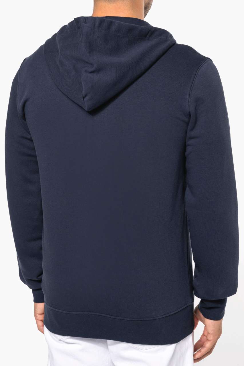 KA4030 - MEN'S ECO-FRIENDLY HOODED SWEATSHIRT WITH ZIP FASTENING