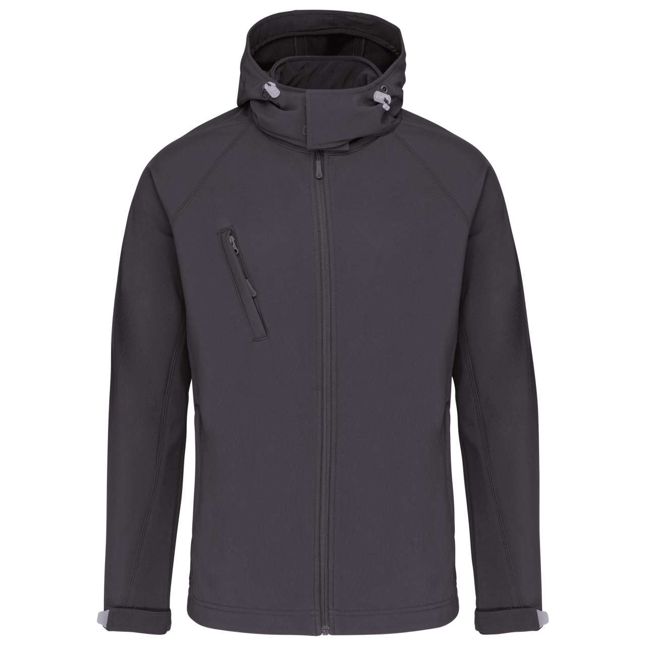 KA413 - MEN'S DETACHABLE HOODED SOFTSHELL JACKET