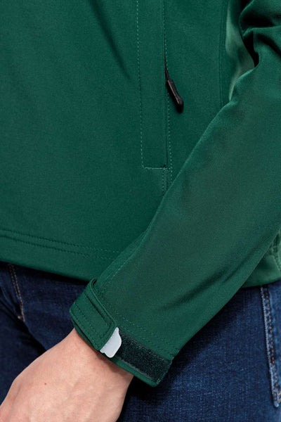 KA414 - LADIES' DETACHABLE HOODED SOFTSHELL JACKET